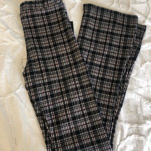 Zumiez Jersey Plaid Flare Pant